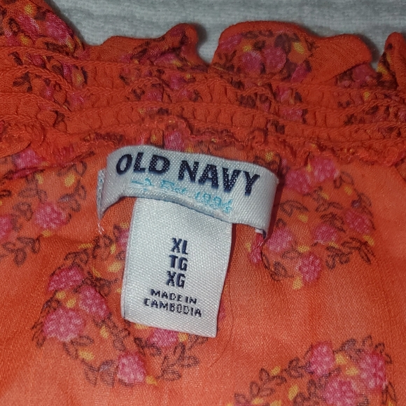 XL RUFFLE COLLAR SHEER FLORAL BLOUSE - Picture 7 of 7